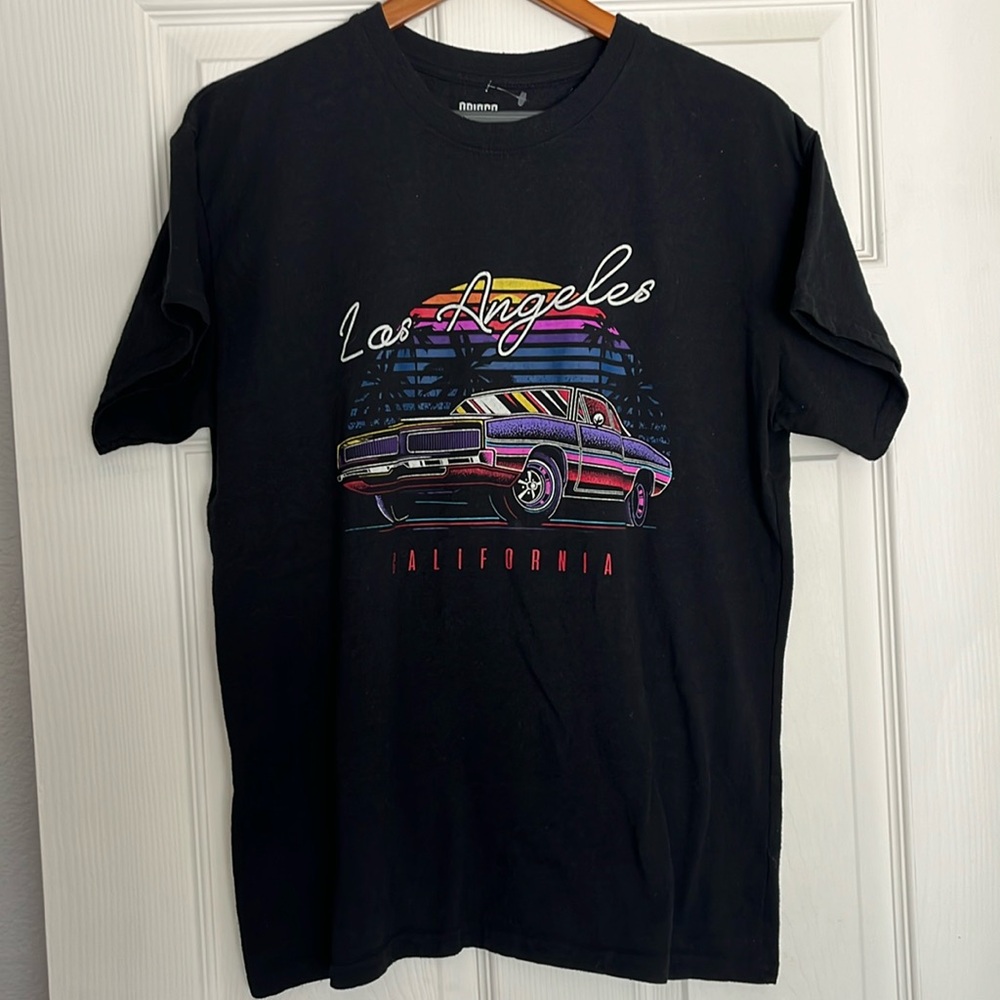 Vintage Print Los Angeles Tee Shirt. Large.